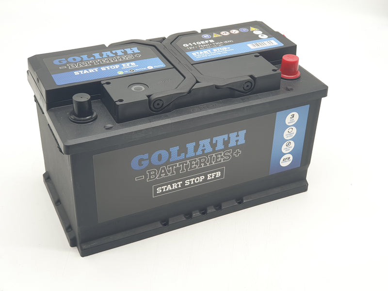 Goliath G110EFB 75Ah 730A Start Stop Battery - 3 Year Warranty (5431378149529)