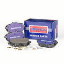 Borg & Beck Rear Brake Pad Set - BBP2452 fits Citroen C4 Picasso II 02/13-