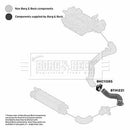 Borg & Beck Turbo Hose  - BTH1221 fits Alfa Romeo Giulietta 1.4 2010-