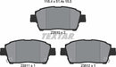 Textar Brake Pad Set - 2351002