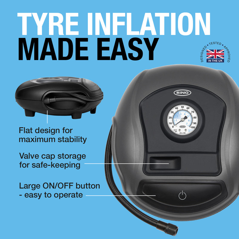 Ring Analogue Tyre Inflator (Great Value)  - RTC100