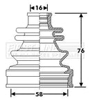 First Line Cv Joint Boot Kit Part No -FCB6302