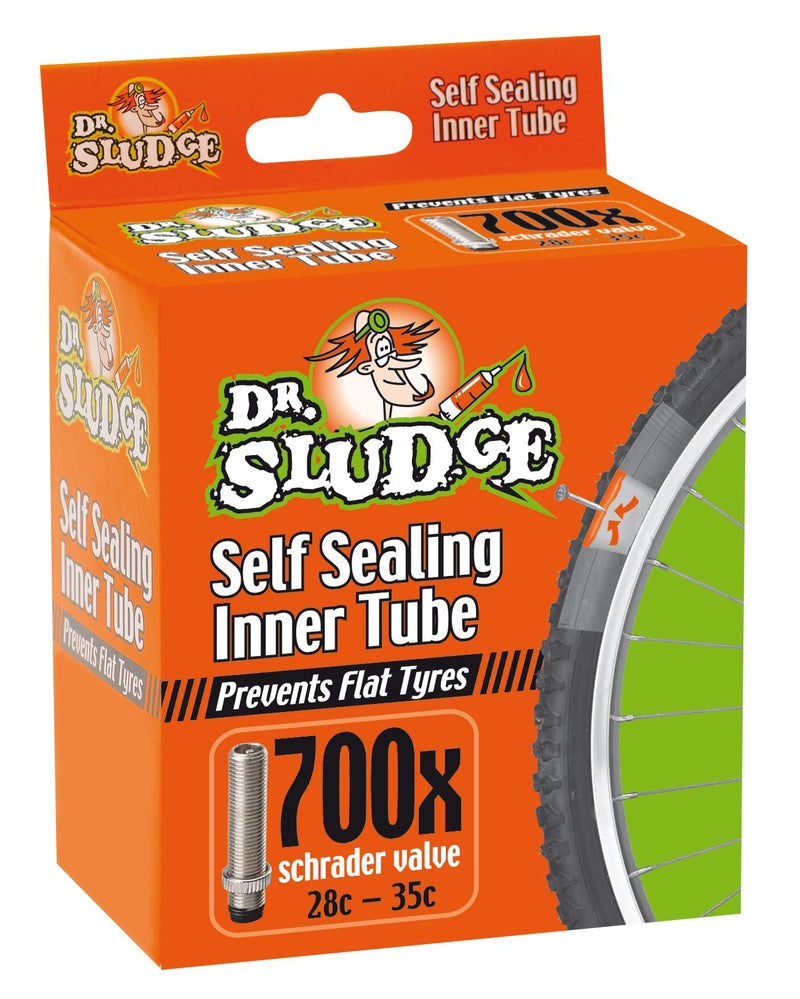 Dr Sludge 4019 700 x 28c - 35c Schrader Puncture Protection Inner Tube