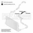 First Line Turbo Hose  - FTH1076 fits VW Golf V, Touran 1.9TDi 04-10