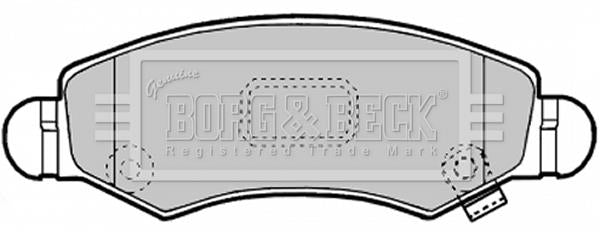 Borg & Beck Front Brake Pad Set - BBP1900 fits Suzuki Ignis  / Wagon R 03-